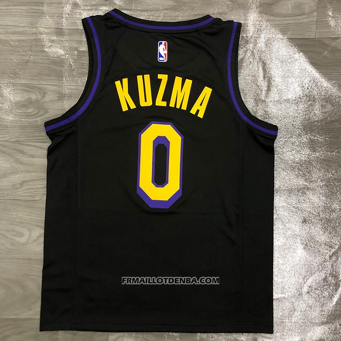 Maillot Los Angeles Lakers Kyle Kuzma NO 0 Ville 2019-20 Noir